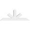 Ekena Millwork Saratoga Architectural Grade PVC Gable Bracket, 48"W x 18"H x 4"D x 4"F, 9/12 Pitch GBP048X18X0404SAR00 - alternate 4